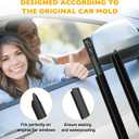 Weatherstrip Window Moulding Trim Seal Belt Kit Compatible with Dodge Ram 1500 2500 3500 4500 5500 Crew Cab 2009-2023, Weather Stripping Replace#55112376AH 55112377AH 55372138AH 55372139AH (4PCS)
