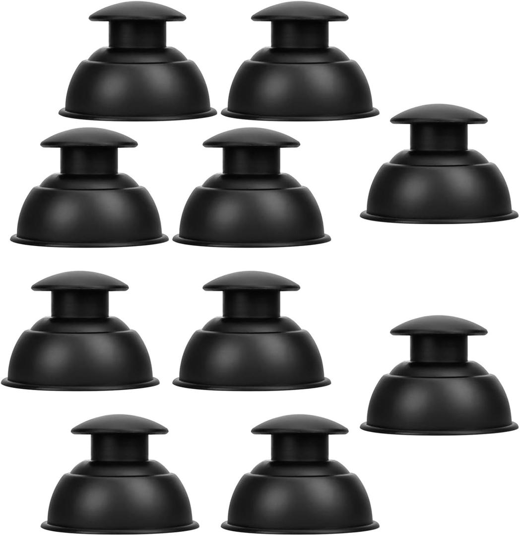 Silicone Cupping Therapy Sets 10pcs,Professional Vacuum Cupping for Myofascial Massage/Joint Pain/Anti Cellulite/Deep Muscle Relief & More (10pcs,Black)