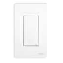 MOES Smart Single Pole Light Switch, 2.4GHz WiFi Wall Switch, Needs Neutral Wire, Multi-Control, Smart Life/TUYA APP Control, Voice Control with Alexa/Google Home, White 1 Gang