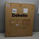 Babelio 27-45" No Bottom Bar Baby/Dog Gate with Easy Installation, 2-in-1 Auto Close Design, Suitable for The House, Stairs, and Doorways, Safety Pet Gates with Large Walk-Thru Door, White