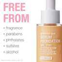 Neutrogena Healthy Skin Sensitive Skin Serum Foundation with Pro-Vitamin B5, Color Correcting & Pore Minimizing Liquid Foundation & Face Serum, Buildable Coverage, Light/Medium 02, 1 oz