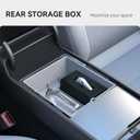 YONZEE 3PCS Center Console Organizer Tray for Tesla Model Y(2020-2024),Model 3(2020-2023) Accessories,with Armrest Hidden Upgrade Center Console Organizer