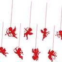  Cupid Pendant Decorations Valentine S Day Hanging Ornaments Romantic Wedding Room Decor Paper Streamers 7.87X5.47 Inches