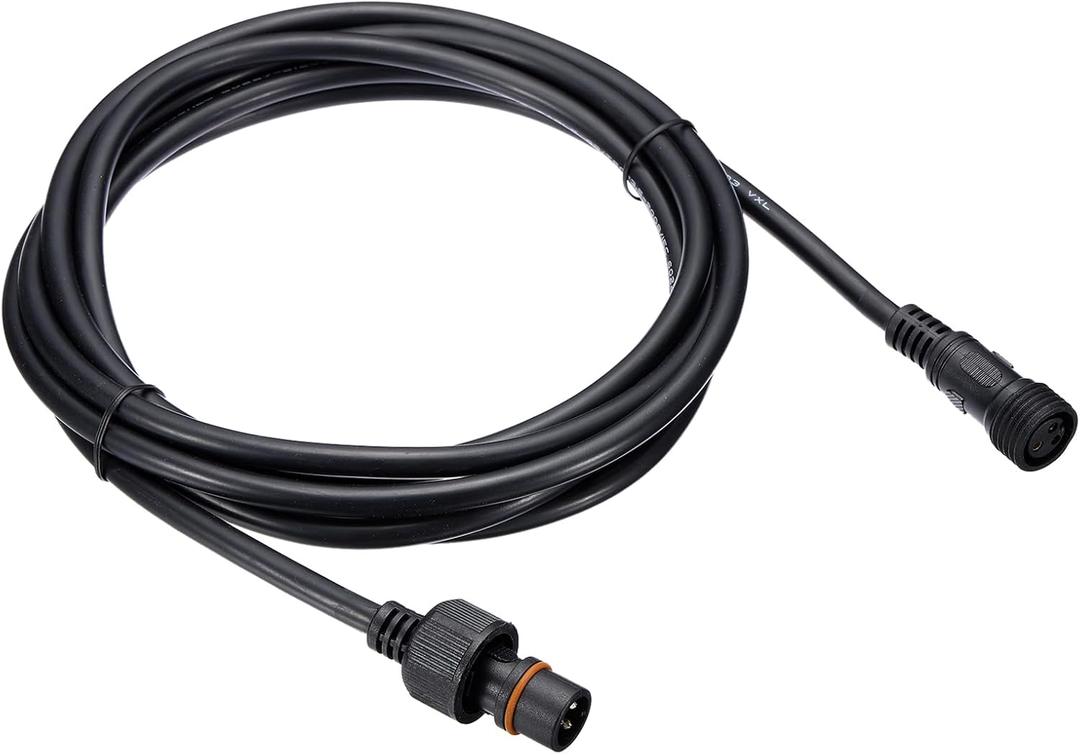 PATIKIL 9.84Ft 3 Pin Extension Cable Wire, 18AWG Waterproof IP67 Connector with Male and Female at Both Ends for LED Strips, Black
