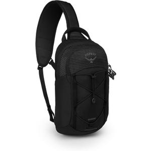 Osprey Quasar Shoulder Sling Bag - Everyday Crossbody Backpack with Laptop Sleeve, Bottle Pocket, & Phone Pocket, Black