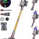 VC80 Cordless Vacuum Cleaner, 450W 40KPA UP to 55 Mins Self-Standing Vacuum Cleaners for Home, Rechargeable Vacuum Cordless with Automatic Suction for Home Carpet Pet Hair Hardwood Floor 