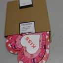 4 Pcs Valentine's Day Decor Double-Sided Wooden Table Decorations Sweet Love Heart Signs Red Lips Tiered Tray Ornaments for Wedding Anniversary Party