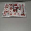 48 Pcs Homecoming Mum Glitter Cut Out Sticker Senior Die Cut Stickers Homecoming Mum Supply Prom Corsage Placard Flowers Embellishment Centerpiece Accessories Game Dance Decor(Red Silver)