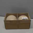 6inch Big Velvet Christmas Ornaments, 2pcs Flocked Ornaments Balls Sets for Christmas Tree Decorations Beige (5.91inch)