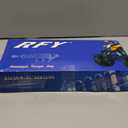 GZYF 1 Pair 400mm Motorcycle Air Shock Absorbers,ATV Shock Absorbers Adjustable Go Kart Suspension Universal for HONDA, for Yamaha, for Suzuki, for Kawasaki ATV Go Kart Quad Dirt Sport Bikes (Blue)