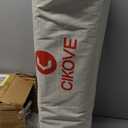 Height Adjustable Camping Table Tall Large Outdoor Folding Camping Table with Wide-Base Anti-Sink Legs & Carry Bag for Camping BBQ Beach Backyard (Black)