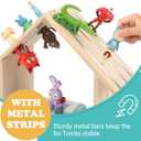 for Tonies Box Shelf Magnetic Storage Shelf, Large Size House for TonieBox 1/2 Player Tonies Figures Characters for Children Room, Wall-Mounted and Desktop Placement