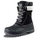 FREE SOLDIER Women's Waterproof Winter Cold Weather Snow Boots for Women Outdoor Fashion Duck Boots Comfortable Insulated(Black, Size 10) 