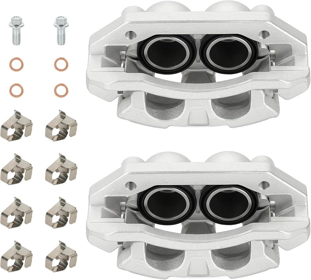 Front Left Right Brake Caliper Assembly Calipers Set Fit for Dodge Dakota 2005-2008, for Dodge Ram 1500 2006-2008, for Mitsubishi Raider 2006 2007 2008 2009, Replace 18-B5008 18-B5009