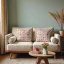 Coquette Red Bow Christmas Pillow Covers 18x18, Christmas Decorations for Home, Vintage Merry Xmas Holiday Decorative Pillow Covers for Couch Sofa Bedroom Living Room Home (Style01)