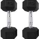 Saorzon Dumbbells Set of 2  20LBs , Exercise Fitness Dumbbell for Home Gym Free Weights Hand Hex Dumb Bells