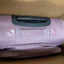U.S. Traveler Rio Lightweight Softside Rolling Carry-on Suitcase, 4-Wheel Set, Mauve, 22"/14"