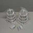 Happy Tree (2 Pack) White Fire Sprinkler Head Guard Cover for Both 1/2" & 3/4" Sprinkler Head 6" Deep Cage