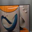 Cuspin Modern Luxury Large Wall Art Set of 2  Bright Style Abstract Paintings, Glossy Art Prints for Living Room, Hallway, Dining Room, Office (Golden Tree)