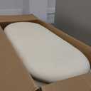 Storage Ottoman Bench 40 inch Upholstered Chenille Fabric Storage Bench for Bedroom End of Bed Stool Aesthetic Large Storag Ottoman for Living Room Entryway, Beige White