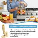 DLC-039ATX-1 Food Processor Compatible with Cuisinart 14 Cup Food Processor, Detachable Stem Compatible with DFP-14, DLC-2014 & MP-14 Models