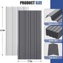 Brakki Metal Roofing Panels 10pcs 55.7 ft², Grey Corrugated Roof Panels | L45.28"xW17.72", Galvanized Steel, with Screw, Heavy Duty Metal Siding, Suitable for Garages Chicken Coop Shed Stables Patio