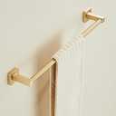 Wall Mounted Towel Rack for Bathroom, 18 Inch Brushed Light Gold Towel Bar with Stainless Rack and Hand Towel Holder, Bathroom Towel Racks and Shower Towel Rack (Gold, 20 Inch)