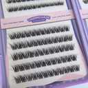 10-16mm magnetic eyelashes,C-D Curvature lash clusters kit,3D Wispy Lashes Clusters DIY Lash Extension Kit,No need Glue (240pcs 10-16mm 60D-a)