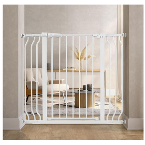 BalanceFrom Easy Walk-Thru Safety Gate for Doorways and Stairways with Auto-Close/Hold-Open Features, Fits 29.1-43.3 Inch Openings, 36-Inch Tall, White