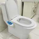 Bidet J2510B-Hot and Cold Water Self-Cleaning Feminine/Rear Wash Non-Electric Bidet SprayerDual Nozzles Bidet Toilet Attachment with Adjustable Pressure ControlBlue