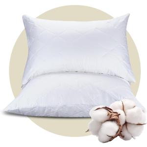CoolShields Premium 100% Cotton Waterproof Pillow Protectors with Zipper, Breathable & Noiseless, Hypoallergenic Soft Skin-Friendly Surface for All-Night Comfort, King Size - 20x36 (2 Pack)