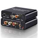 HDMI ARC Audio Extractor, Tendak 192KHz ARC Audio Extractor DAC Converter, Digital to Analog Audio Converter, Optical/SPDIF Coaxial HDMI ARC to Optical/SPDIF Coaxial Stereo L/R 3.5mm Jack for TV