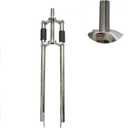 CDHPOWER 26"/700C/29 Bicycle Fork 1" Threaded Triple Tree Non Suspension Fork w/Double Shoulder fit 3.5" tire
