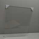 JAMBALAY Large Tempered Glass Cutting Board for Kitchen, 20"x16" Clear Glass Cutting Board with Non-Slip Feet, Large Glass Chopping Board, Heat Resistant, Scratch Resistant, Dishwasher Safe
