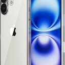 for Apple iPhone 16 Case 6.1-Inch 2024, Yellowing-Resistant Shockproof Phone Bumper Cover, Anti-Scratch with Camera Lens Protector for iPhone 16 Phone Transparent Case (Silver Border)