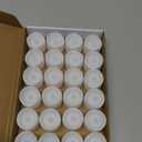 Homemory Timer Tea Lights Candles Battery Operated, 6H Timer Built-in, Auto On Daily, Flameless LED Tealight Votives for Table Centerpieces, Lantern, Holiday Decor, Warm Lamp, No Remote, 24-Pack (Warm White Glow, White Base)