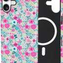 TPU Phone Case for iPhone17, MagSafe Wireless Charging Compatible, Shockproof Slim Fit Protective Cover with Anti-Yellowing & Raised Camera Protection (Flower, iPhone 17(6.3"))