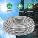 200FT 8/2 Metal Clad (MC) Cable with Ground, 8 Gauge Electric Wire with Aluminum Armor, Solid Bare Copper Conductors for Indoor Outdoor Underground Embedded Installation (8/2, 200 ft)