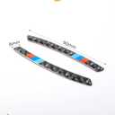 4PCS Car Stickers,Car Accessories Automotive Logo Stickers,3D Tricolor Flag Emblem Badge Carbon Fiber Cars Wheel Sticker,Universal Wheel Decals for Auto Rims,Suitable for Most Vehicles (B)