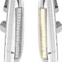 X AUTOHAUX Pair Full LED Front Fender Side Marker Turn Signal Lights Assembly Yellow Light for BMW E46 E60 E82 E83 E88 E90 E91 E92 E93 X1 X3 325i Front Flowing LED Lamps Lights