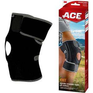 ACE Brand Adjustable Knee Brace with Side Stabilizers Provides Support & Compression to Arthritic and Painful Knee Joints