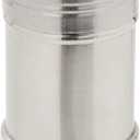 2 oz Stainless Steel Metal Salt and Pepper Shakers Set for Kitchen, Dinner Table, Cooking, Travel, Refillable, Perforated "P" Caps (3.5 in)
