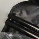 Photo Background Support System with 8.5 x 10ft Backdrop Stand Kit, 100% Cotton Muslin Backdrop (White Black),Clamp, Carry Bag for Photography Video Studio