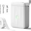 NIIMBOT Label Maker Machine Bluetooth Label Printer for School Home Office Organization, Wireless Mini Labeler D110 Upgraded Version, Label Machine with Label, White