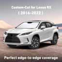 EcoNour Windshield Sunshade Compatible for Lexus RX 350 450h 2016-2020 2021 2022, Sun Visor for Front Windshield & Window Sun Shade Cover, UV Heat Blocker & Protector, Car Accessories