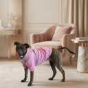 Dog Hoodies with Hurns Built in, Dog Sweatshirt for  Dogs, Warm Sweaters for French Bulldogs, Pitbull, Puppy, Winter Jacket Alternative - Pink - L
