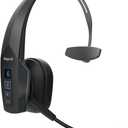 BlueParrott B350-XT Mono Bluetooth Wireless Headphones 96% Noise Canceling Over Head Trucker Headset with Mic, Adjustable Lightweight Headband, IP54-Rated Protection, 24 hrs. Talk Time, Black