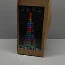 Smart Lighted Christmas Cone Tree Outdoor, 16 Mil Color Changing, APP & Remote Control, Music Sync, Timer, Group Control, RGB Led Christmas Decorations for Indoor Outdoor (Set: 4+5FT)