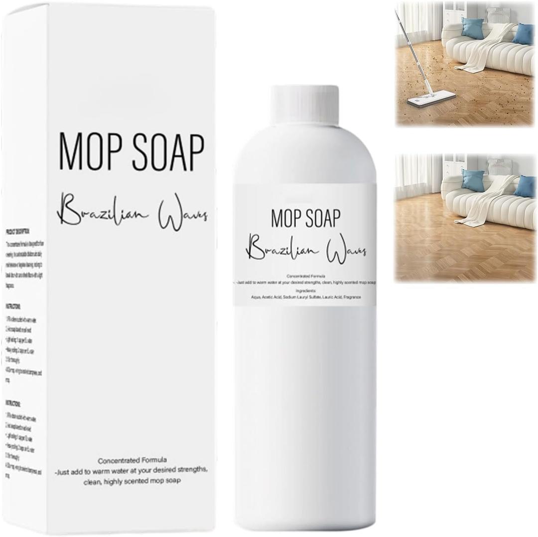 2025 New Brazilian Waves Mop Soap, Mop Soap For Floor Cleaning, Mop Soap Brazilian Wave, Multipurpose Mop Soap For Home Cleaning (120ML)