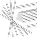 Zopeal 30 Pieces 12 Inch Clear Acrylic Dowel Rods for DIY Crafts Acrylic Round Rods Strip Sticks Cake Topper Rod for DIY Handwork Supplies(0.2 Inch /5mm Diameter)